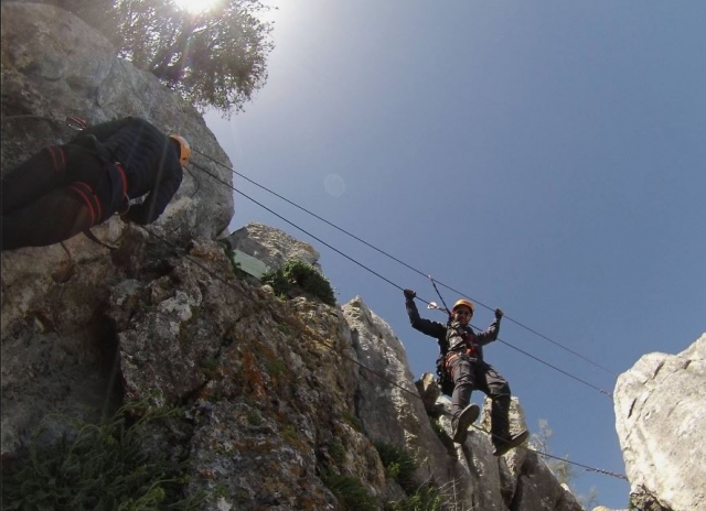  Bridge crossing the ferrata 
